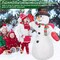 7.9FT Christmas Inflatables Greeting Snowman w/ LED Light for Outdoor Xmas Decor